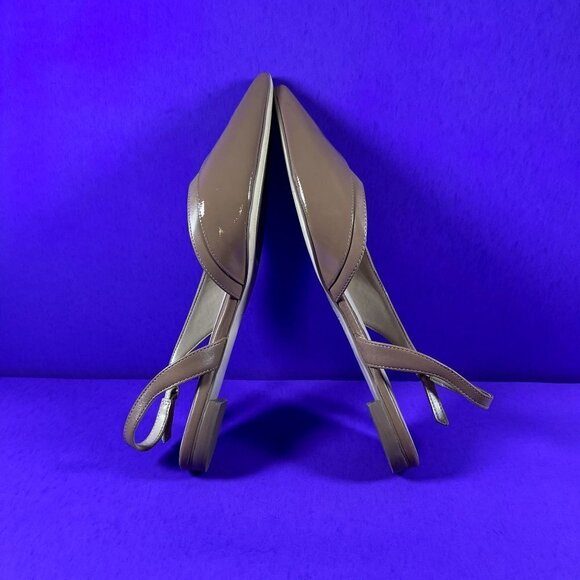 Naturalizer 27 EDIT‎  Brown Leather Makenna Slingback Flat Shoe Size 11 NWOT - Picture 8 of 10